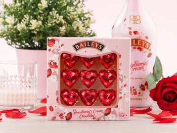 Baileys Strawberries & Cream sjokoladehjerter
