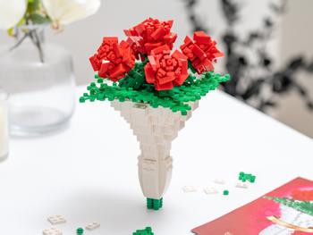 Spralla blomsterbukett 3D-byggesett