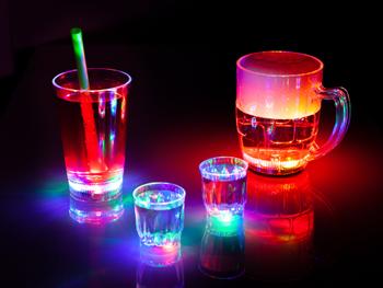 Blinkende Partyglass